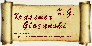 Krasimir Gložanski vizit kartica